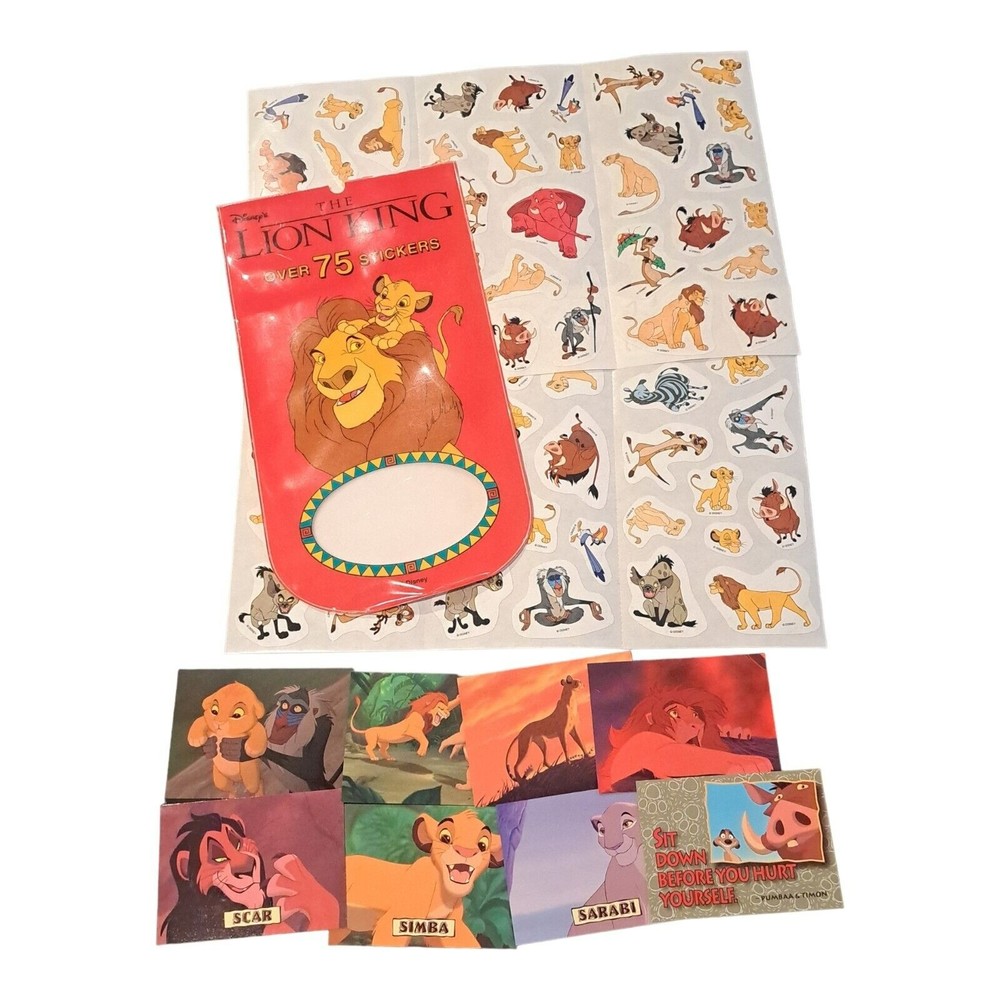 Disney The Lion King over 75 Stickers & 8 Cards